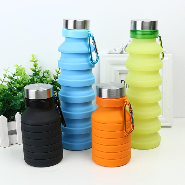 Collapsible Silicone Water Bottle 