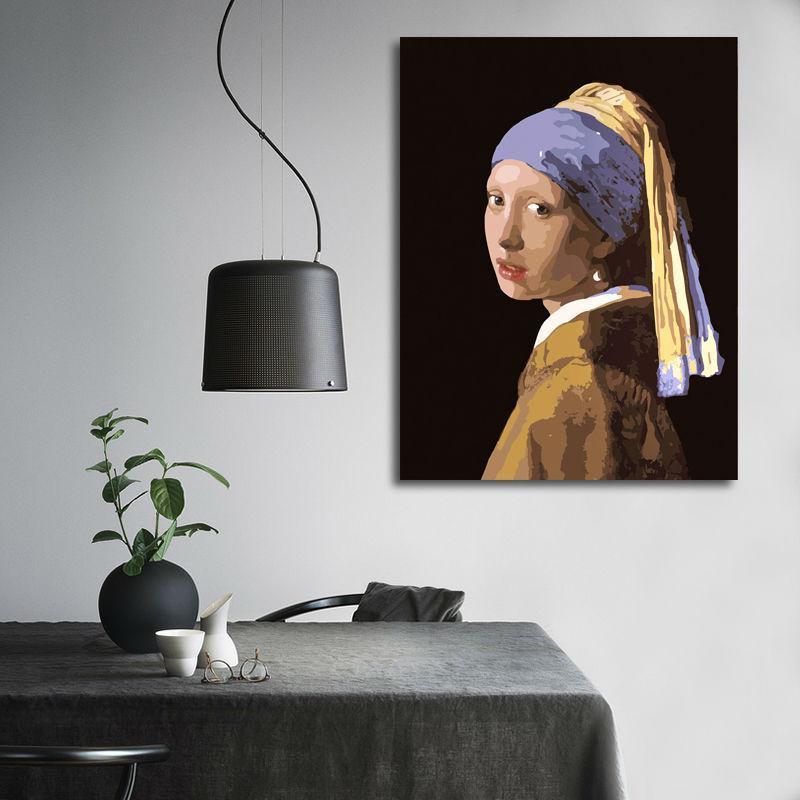 Girl With a Pearl Earring - Van-Go Paint-by-Number Kit – Sugar & Cotton