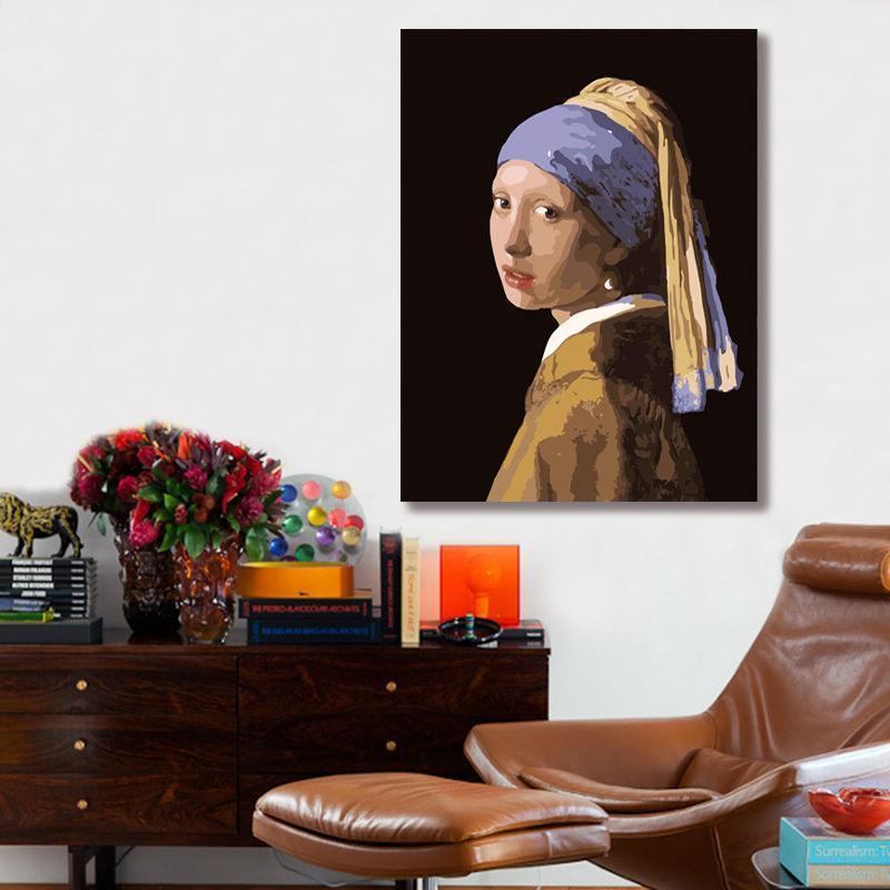 Girl With a Pearl Earring - Van-Go Paint-by-Number Kit – Sugar & Cotton