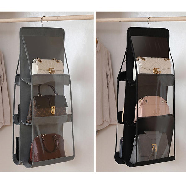 Multi Pocket Hanging Purse Organizer – Sugar & Cotton