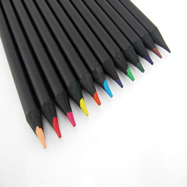 12 Set Colored Wooden Pencils – Sugar & Cotton