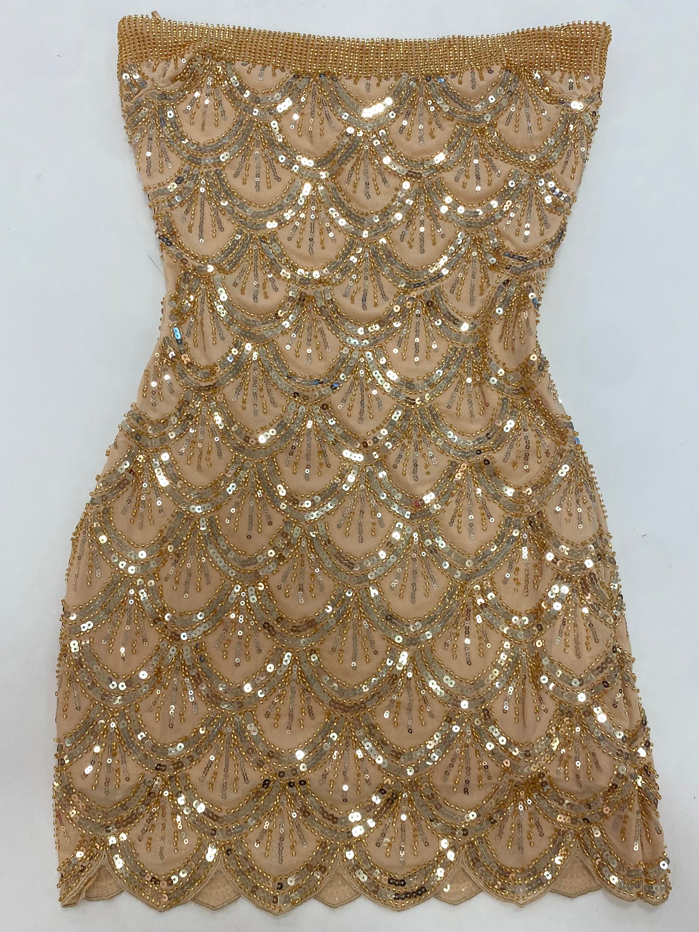 Cicely Beaded Mini Gold