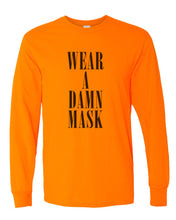 Load image into Gallery viewer, Wear A Damn Mask Unisex Long Sleeve T Shirt - Wake Slay Repeat