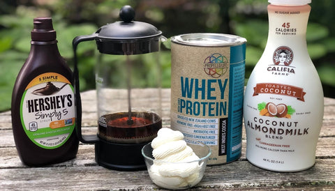 propello life chocolate mocha chip protein shake made with grass fed whey protein