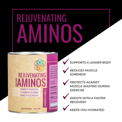 Propello Life Rejuvenating Aminos is the best vegan amino acid powder