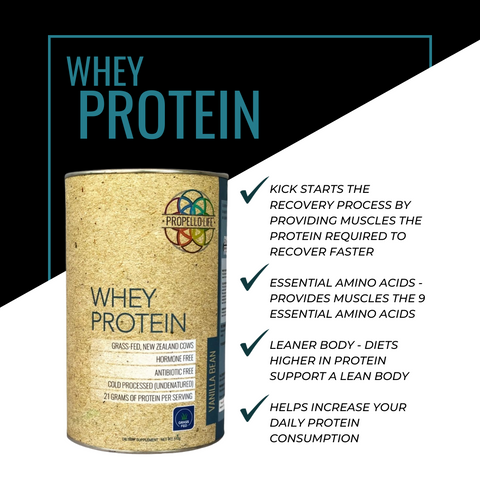 Propello Life certified grass fed whey protein powder is the best tasting