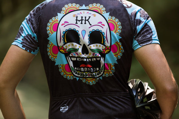 sugar skull cycling jersey