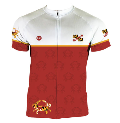 DC Flag Men's Cycling Jersey | Hill Killer Apparel X-Large / Regular / White