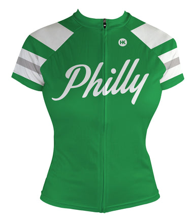 Philly Retro Blue Women's Thermal Cycling Jersey | Hill Killer X-Small / Regular / Blue