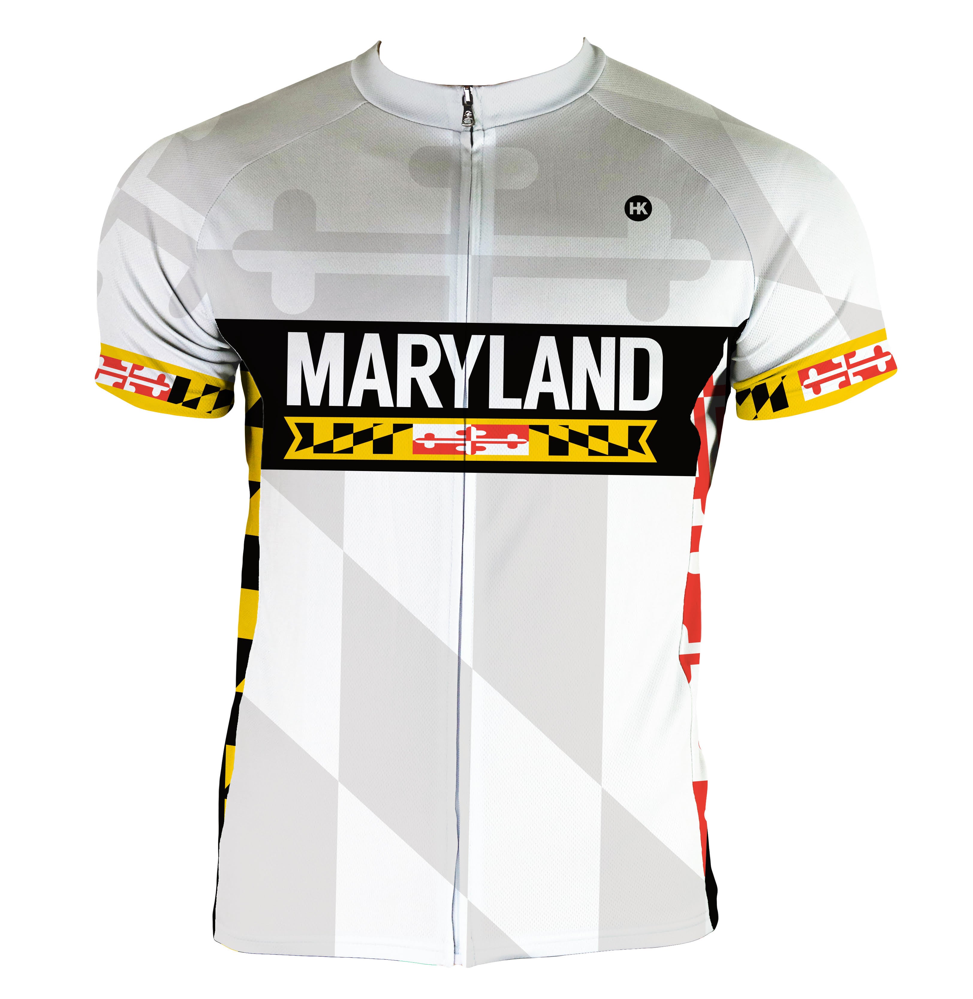 white mens cycling jersey