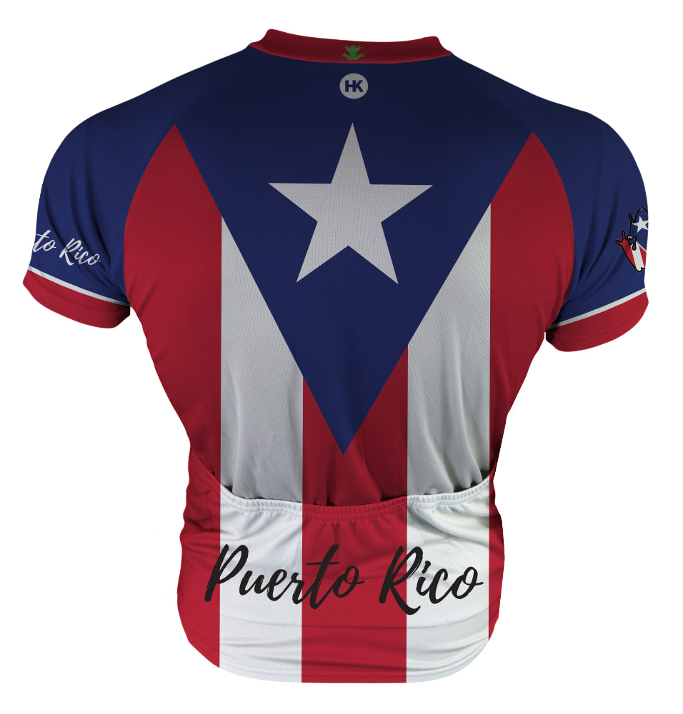 Puerto Rico Flag Men's Cycling Jersey Hill Killer Apparel