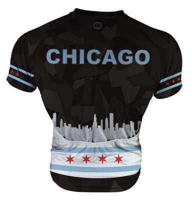 Chicago Long Sleeve Cycling Jersey for Men D0130320_33 / XL