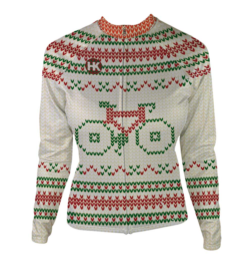 ugly sweater cycling jersey