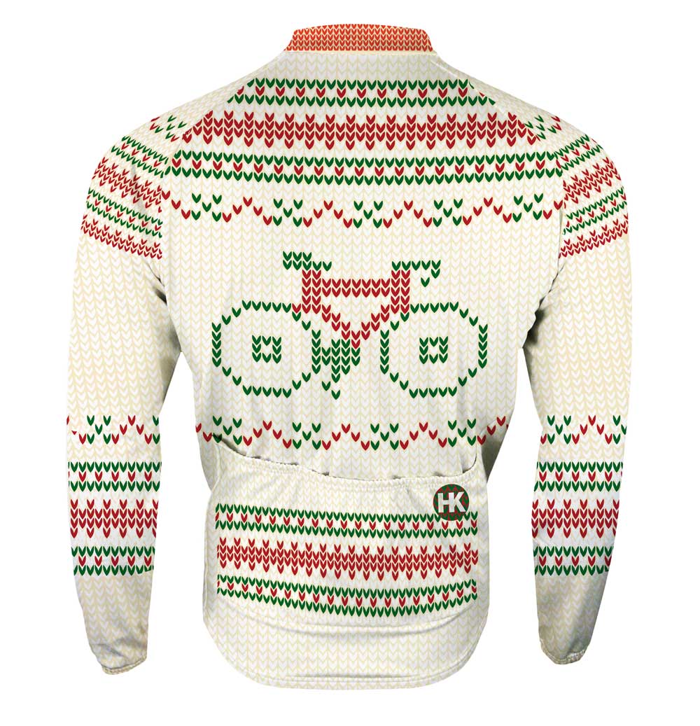 ugly christmas sweater cycling jersey