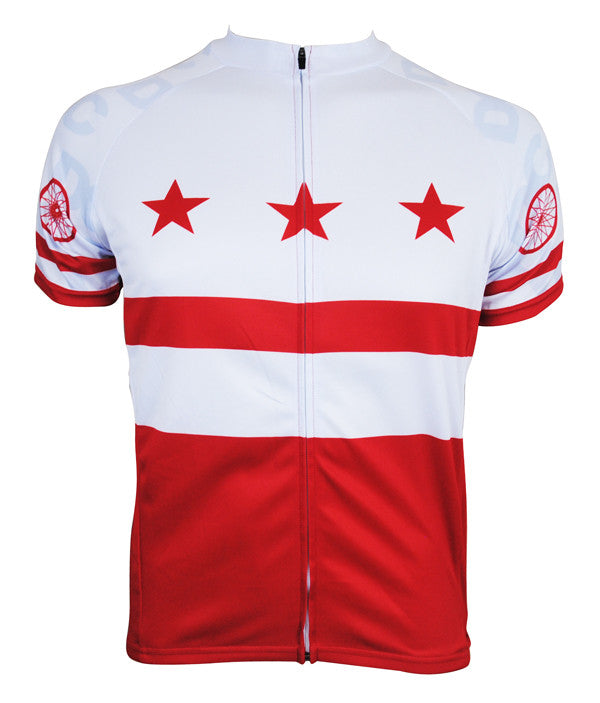 white mens cycling jersey