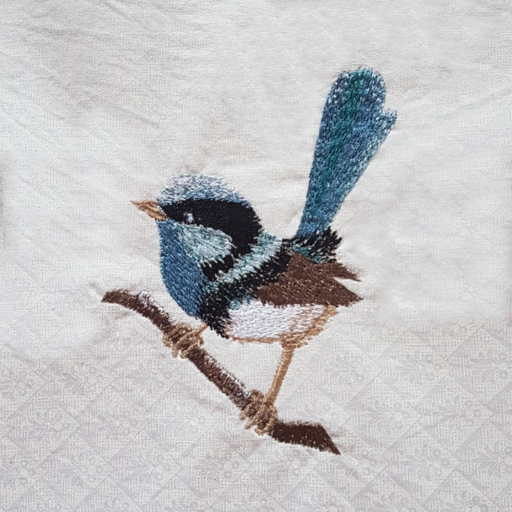 northen wren bird embroidery designs pes