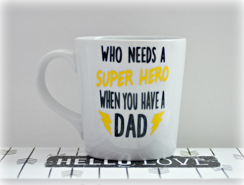 superhero dad mug