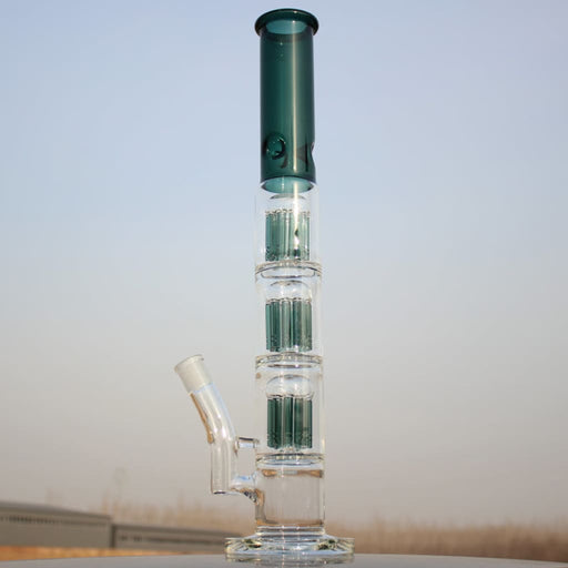 18.5 Recycler Style Donut Percolator Glass Water Pipe — Smokerolla®