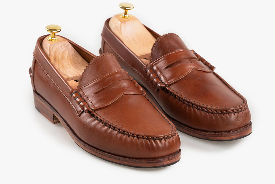 mens oxblood penny loafers