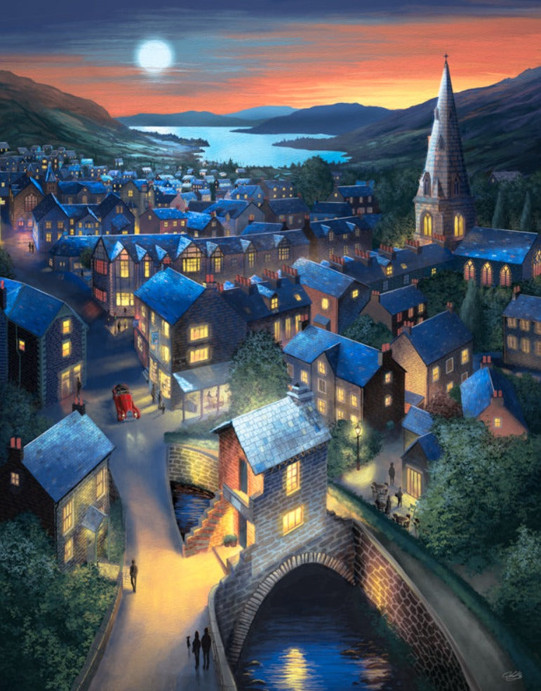 'Dusky Ambleside' (Framed Limited Edition Print of 10) (Cherrydidi Gallery (Ambleside & Keswick))