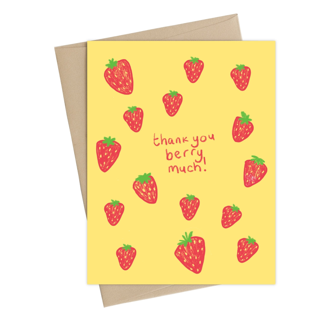 Little May Papery Greeting Card - Thank You Berry Much