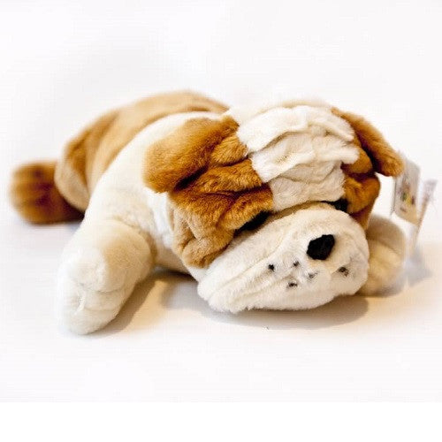 large stuffed bulldog