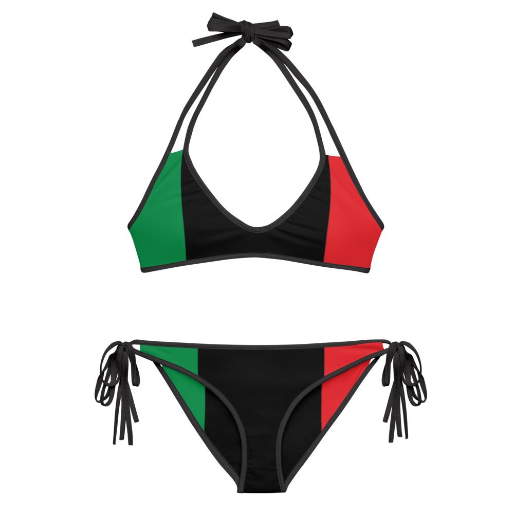 Pan African RBG Flag Bikini | CHOCOLATE ANCESTOR AFROCENTRIC