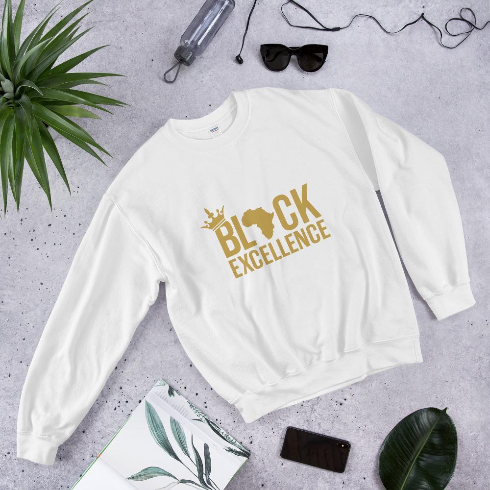 gold crewneck sweatshirt