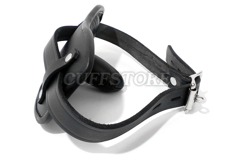 Adult BDSM Extreme Real Black Leather Locking Mouth Gag Mask 2008-SM ...