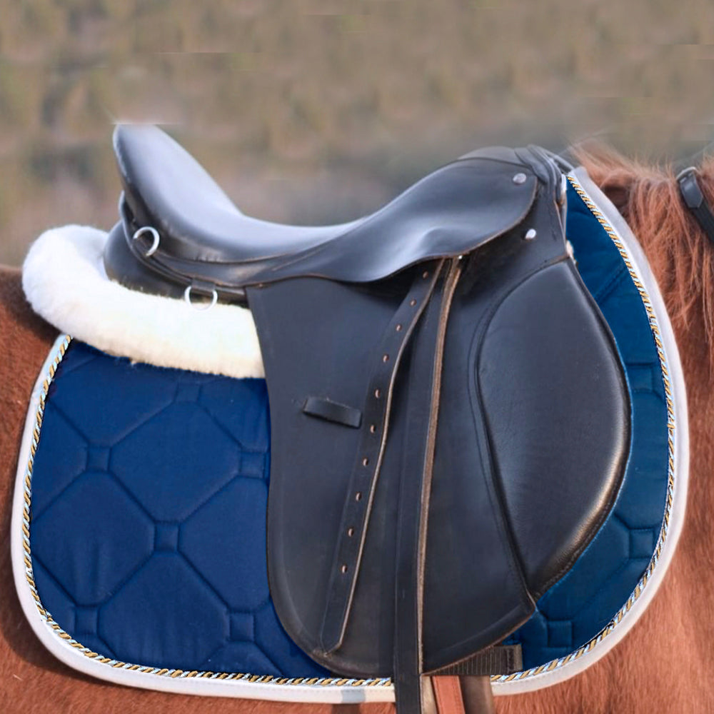 Majyk Equipe Full Fleece Half Pads with Shims - Bahr Saddlery