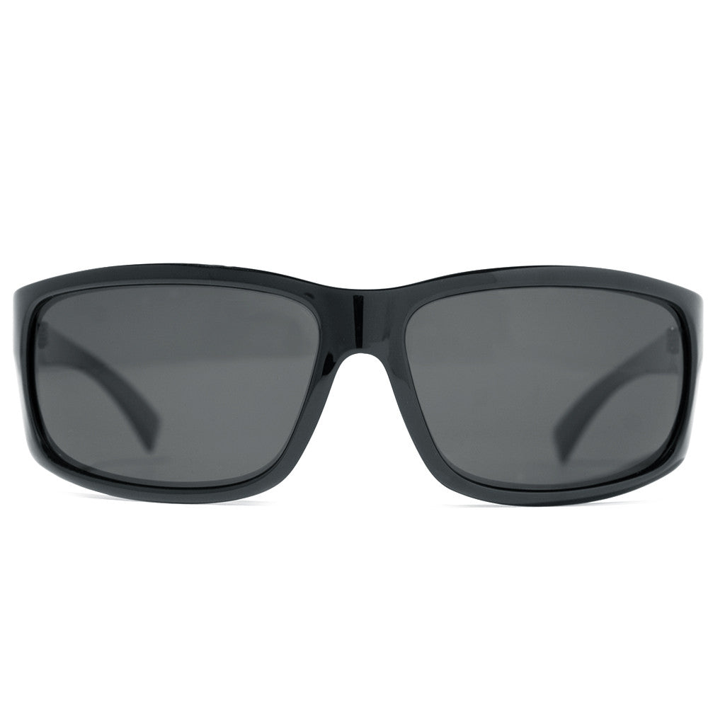 Sea Level: Gloss Black Sunglass Frame with Smoke Polarized Lens – Ensea