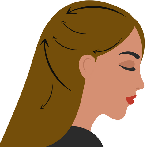 Girl hair cartoon