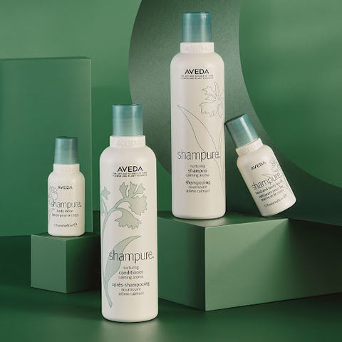 Aveda’s shampure™ nurturing hair and body care