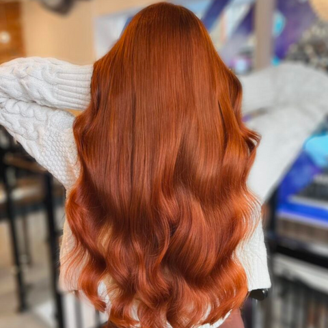 Peach Fuzz Perfection: Embracing Orange Hair Color Trends for 2024 - Amber Glow