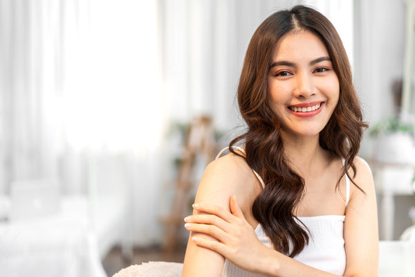 Girl wearing white dress