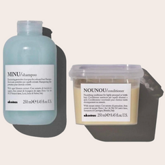 Davines MINU Color Protection Shampoo & NOUNOU Damage Remedy Conditioner Duo