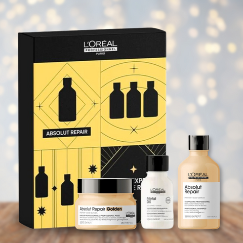 HairMNL L'Oreal Professionnel Serie Expert Absolut Repair Holiday Gift Set w/ FREE Full-Sized Shampoo