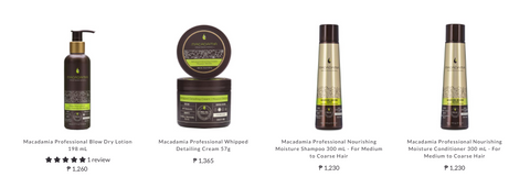Macadamia Professional products