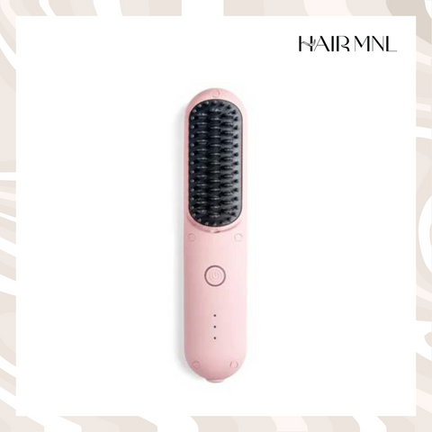 HairMNL TYMO Porta Pro Portable Hair Straightening Brush Pink HC-122P