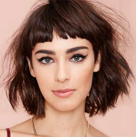 Baby Bangs for Oval Face Shapes