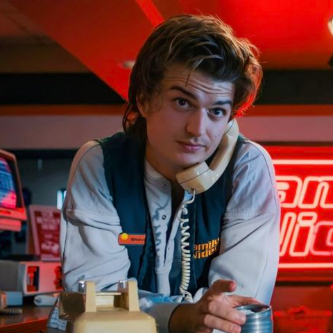 Steve Harrington’s Mullet with a Side-Swept Quiff