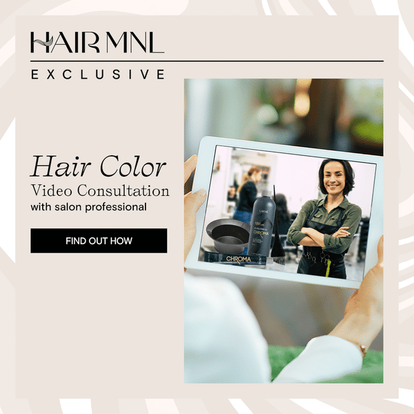 Hair color video consultation