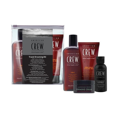 American Crew Travel Grooming Kit - 3in1 Shampoo Conditioner