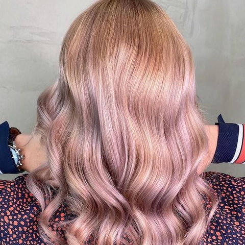 PASTEL PINK AND BLONDE HAIR