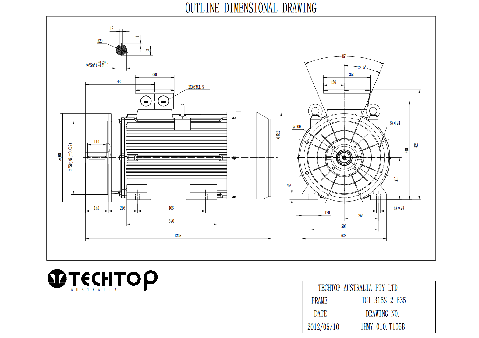 Three Phase Electric Motor 110kw 2p 2980rpm 415v B35 Footflange Mounted Tci315s 2 Ip55 Cast 