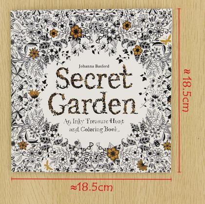 24 Pages Secret Garden English Edition Coloring Book For Children