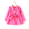 Babyinstar New Spring Girls Clothe Double Breasted Trench Outwear Fashion Jacket Children Clothing Kids Female Outfit Girls Coat