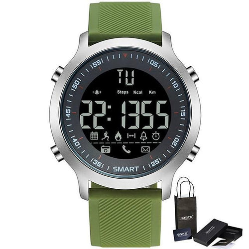 GIMTO Cool Sport Smart Watch Digital Men Shock Stopwatch Silicone Male ...