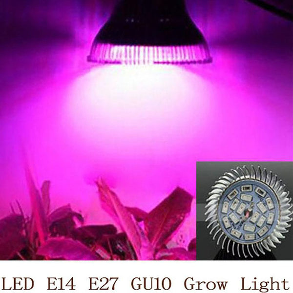 Spotlight Lamp Bulb for Flower Plant Hydroponic System Full Spectrum LED 18W E14/ E27/ GU10 110V 220V