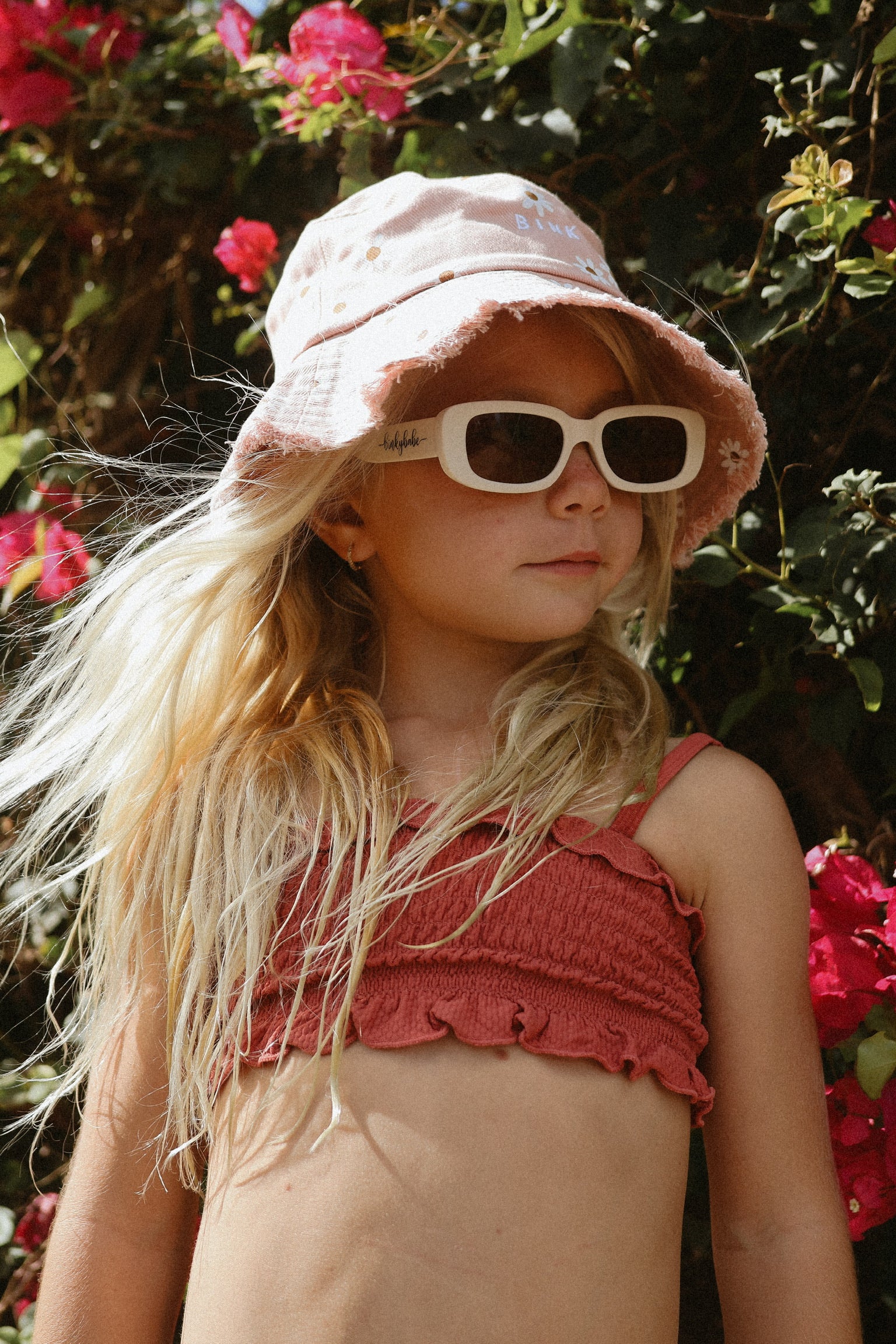 pink binkybabe bucket hat